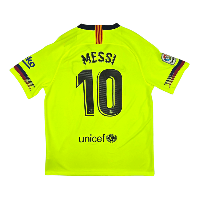 2018/19 Barcelona Away Football Shirt (L) Nike 10 Messi - Football Finery - FF301658