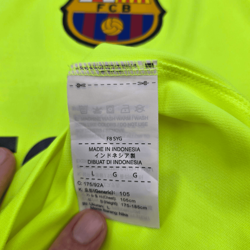 2018/19 Barcelona Away Football Shirt (L) Nike 10 Messi - Football Finery - FF301658