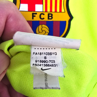 2018/19 Barcelona Away Football Shirt (S) Nike 10 Messi - Football Finery - FF303321