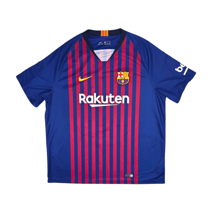 2018/19 Barcelona Home Football Shirt (2XL) Nike #10 Messi - Football Finery - FF300420