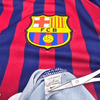 2018/19 Barcelona Home Football Shirt (M) Nike 10 Messi - Football Finery - FF302468