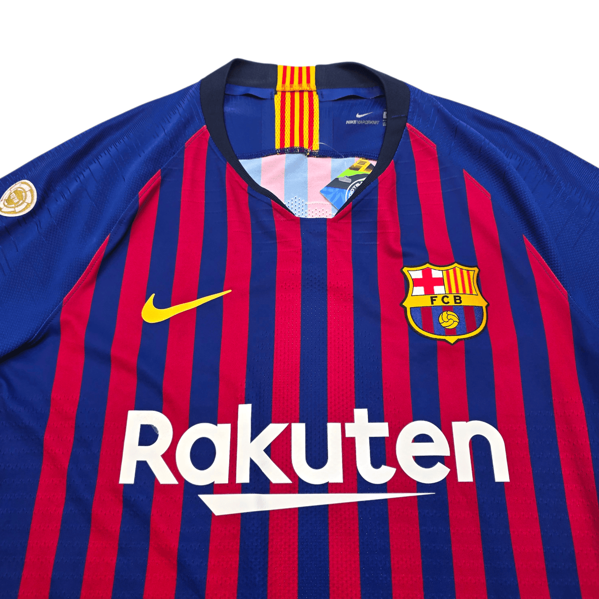 2018/19 Barcelona Home Football Shirt (S) Nike 8 Iniesta (Player Version) - Football Finery - FF302698
