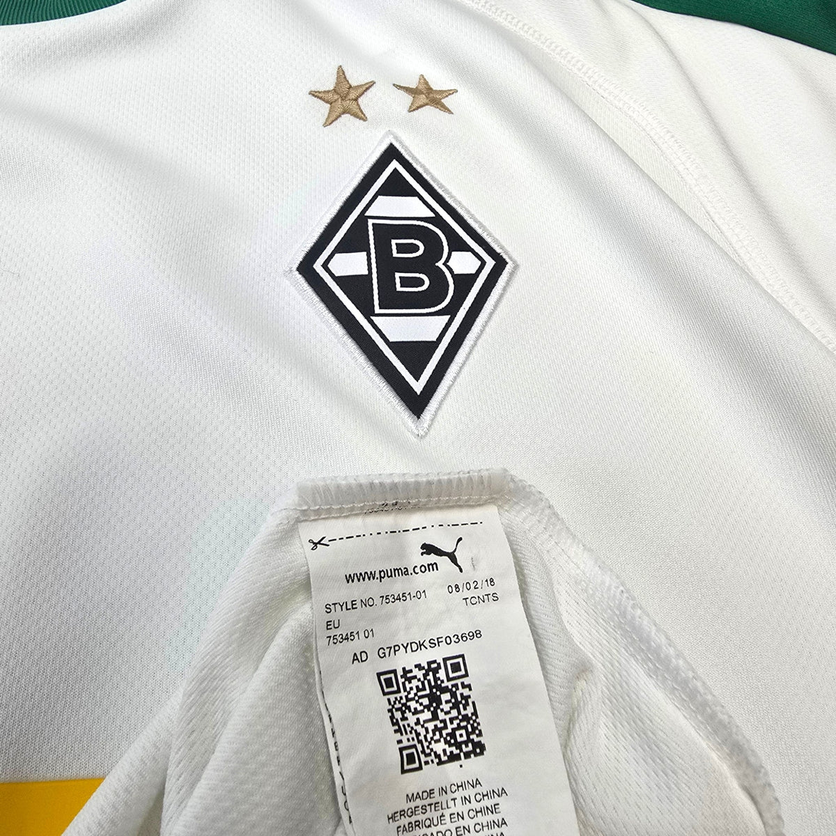 2018/19 Borussia Monchengladbach Home Football Shirt (2XL) Puma - Football Finery - FF304930