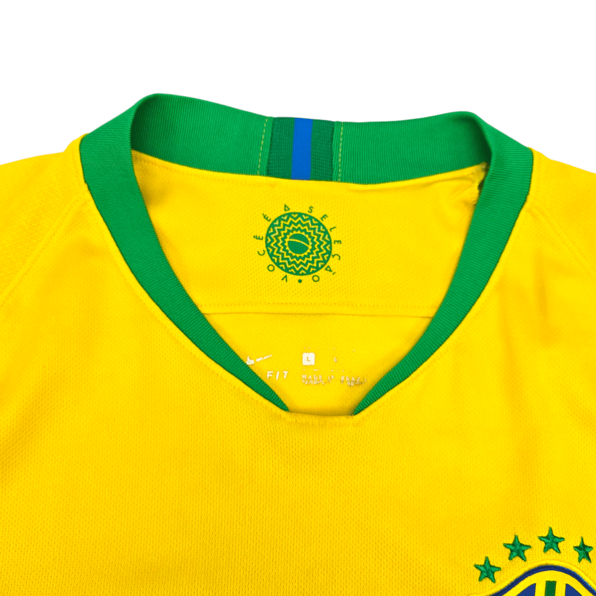 2018/19 Brazil Home Football Shirt (L) Nike 10 Neymar Jr - Football Finery - FF302664