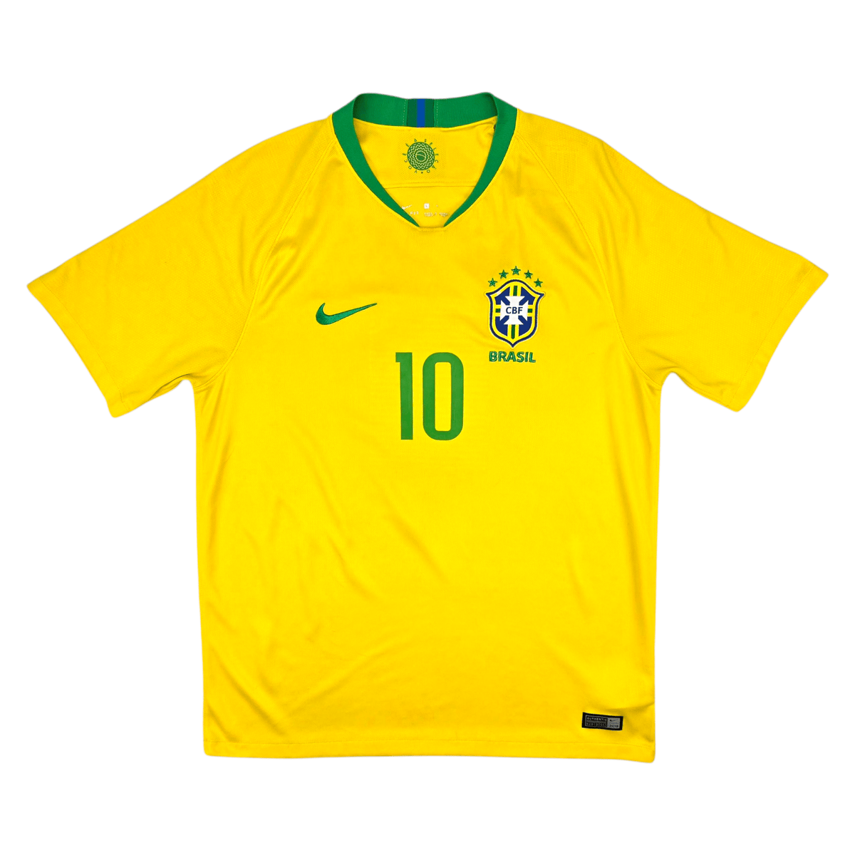 2018/19 Brazil Home Football Shirt (L) Nike 10 Neymar Jr - Football Finery - FF302664