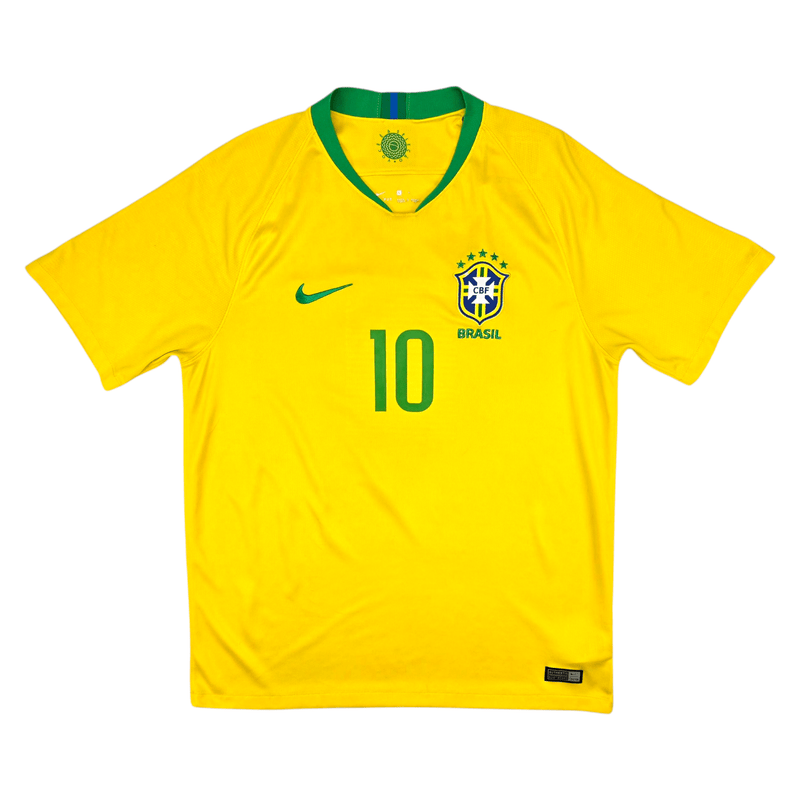 2018/19 Brazil Home Football Shirt (L) Nike 10 Neymar Jr - Football Finery - FF302664