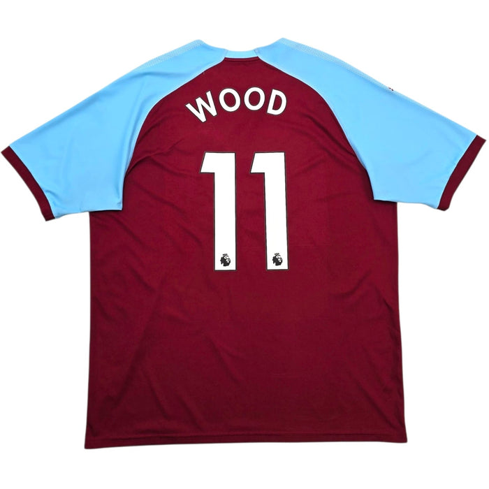 2018/19 Burnley Home Football Shirt (XL) Puma 11 Wood - Football Finery - FF304642