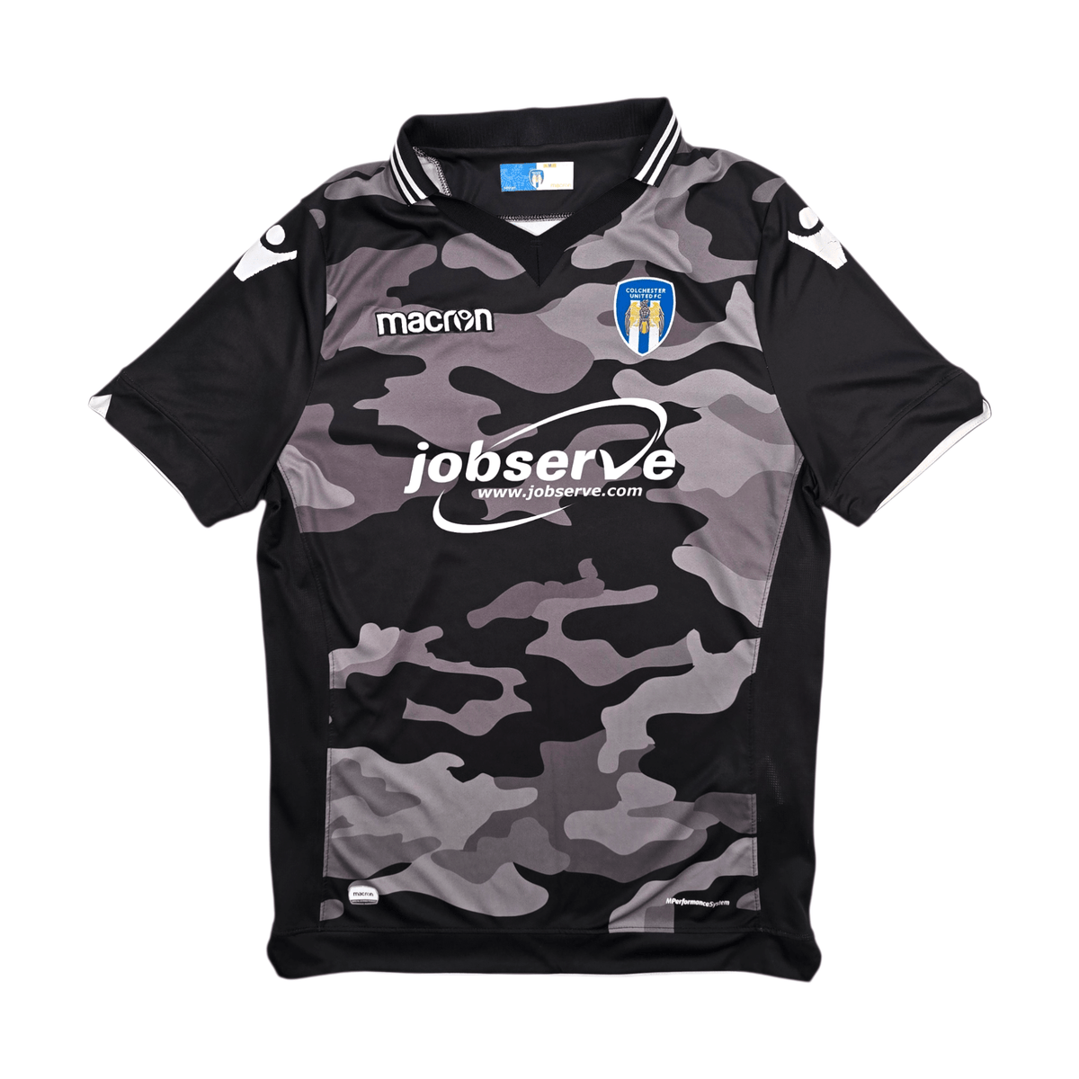 2018/19 Colchester United Away Football Shirt (M) Macron - Football Finery - FF300260