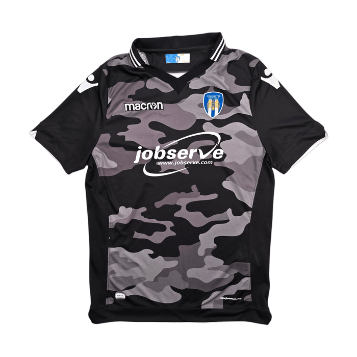 2018/19 Colchester United Away Football Shirt (M) Macron - Football Finery - FF300260