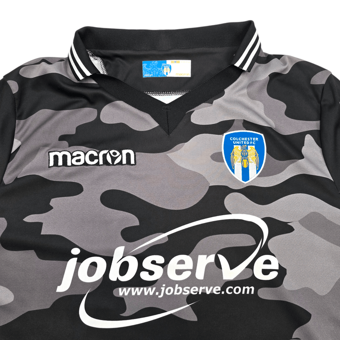 2018/19 Colchester United Away Football Shirt (M) Macron - Football Finery - FF300260