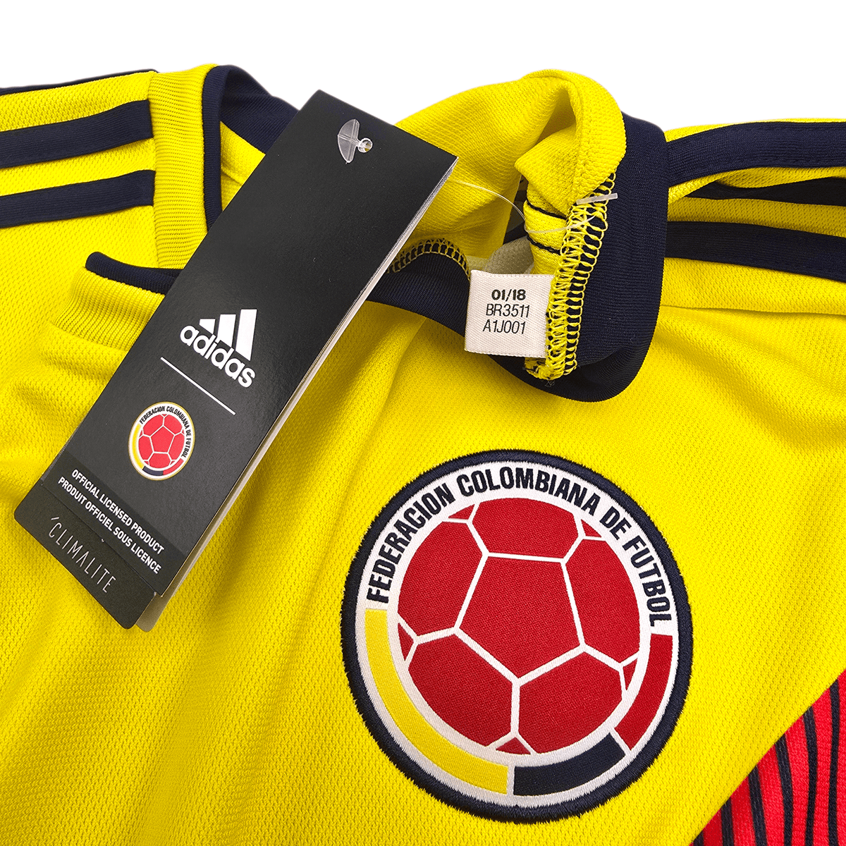 2018/19 Colombia Home Football Shirt (L) Adidas (BNWTs) - Football Finery - FF303635