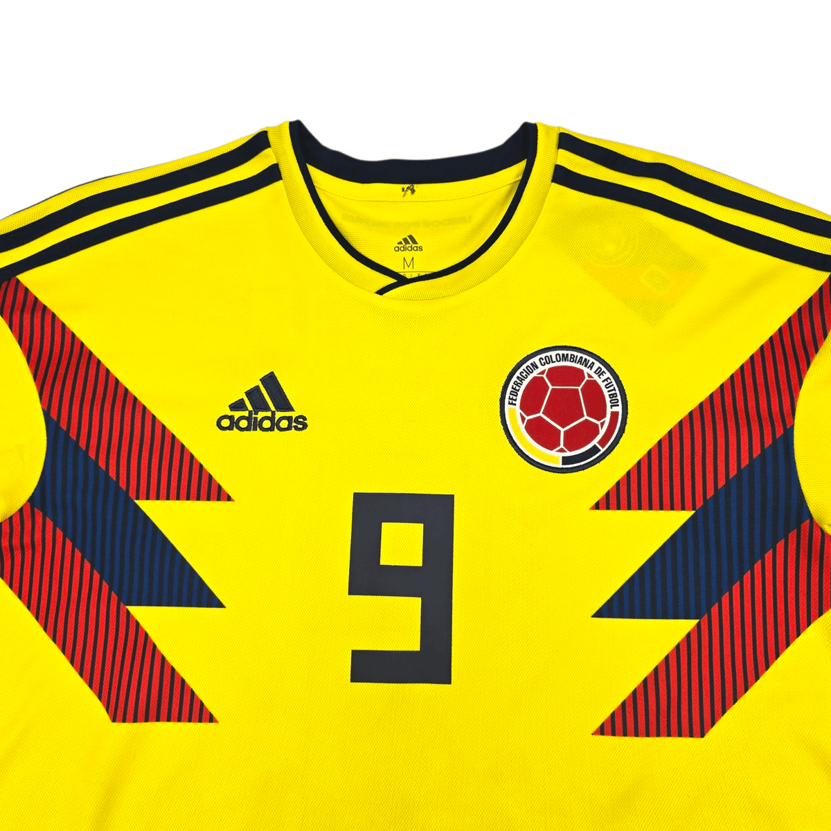 2018/19 Colombia Home Football Shirt (M) Adidas 9 Falcao - Football Finery - FF302504