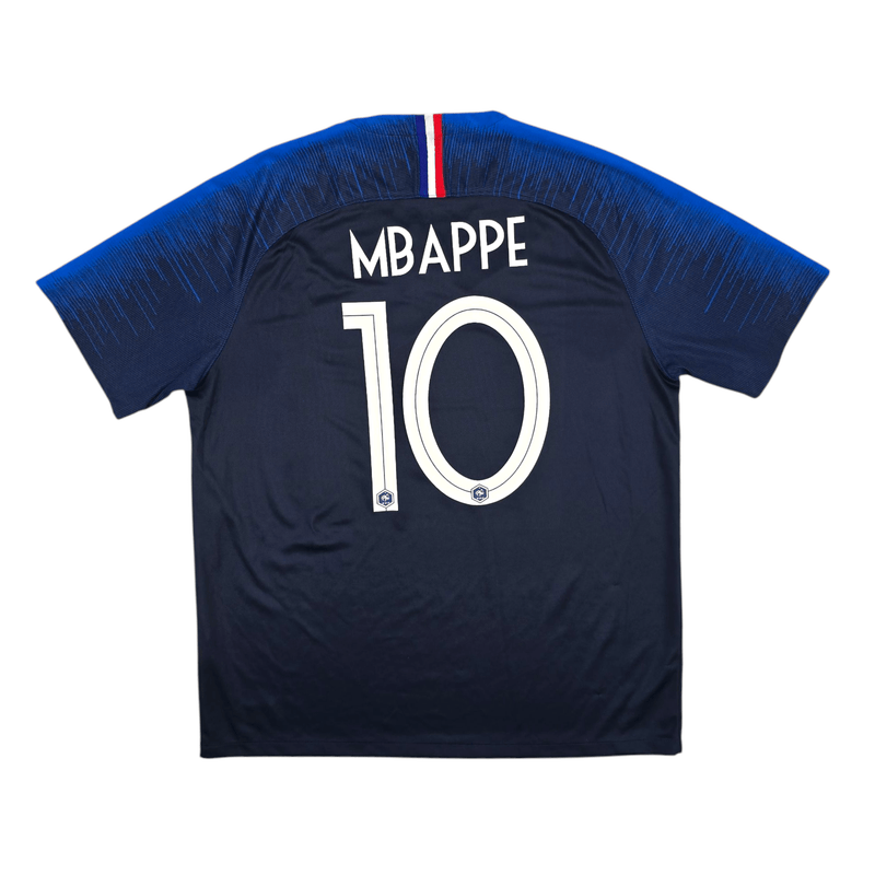 2018/19 France Home Football Shirt (XL) Nike #10 Mbappe - Football Finery - FF300738