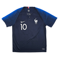 2018/19 France Home Football Shirt (XL) Nike #10 Mbappe - Football Finery - FF300738