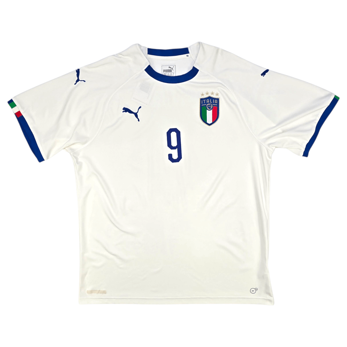 2018/19 Italy Away Football Shirt (XL) Puma 9 Balotelli - Football Finery - FF301688