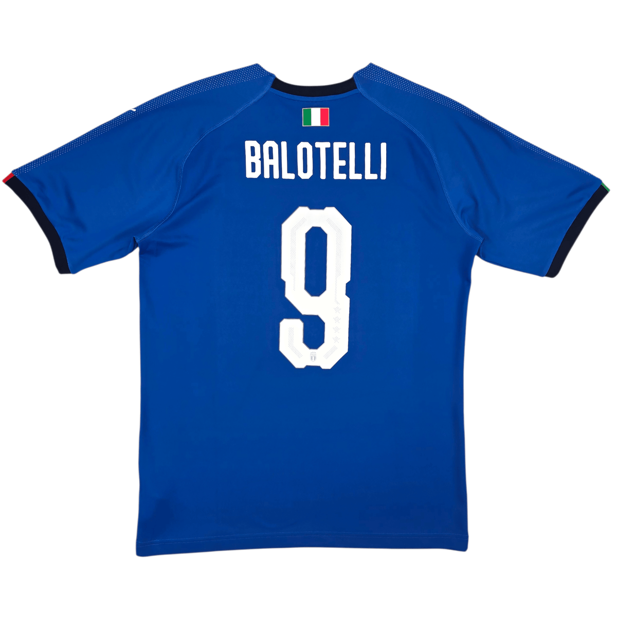 2018/19 Italy Home Football Shirt (M) Puma 9 Balotelli - Football Finery - FF302793