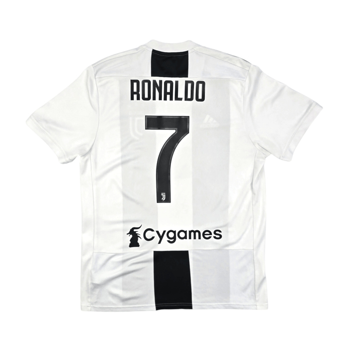 2018/19 Juventus Home Football Shirt (L) Adidas #7 Ronaldo - Football Finery - FF204520
