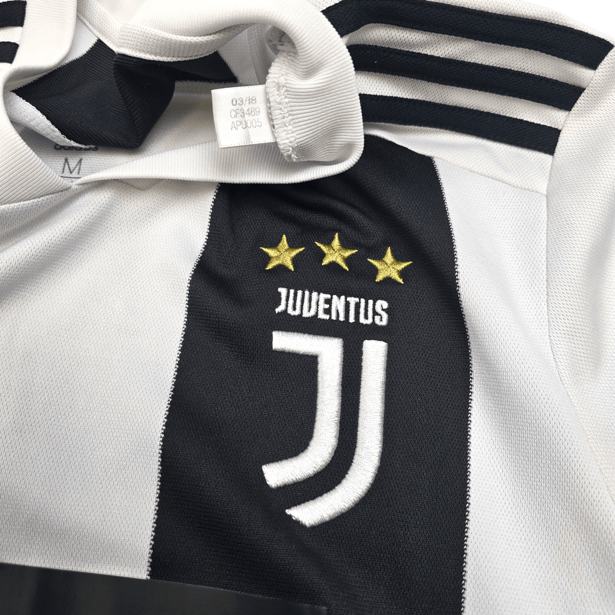 2018/19 Juventus Home Football Shirt (M) Adidas 7 Ronaldo - Football Finery - FF302964