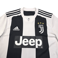 2018/19 Juventus Home Football Shirt (M) Adidas 7 Ronaldo - Football Finery - FF302964