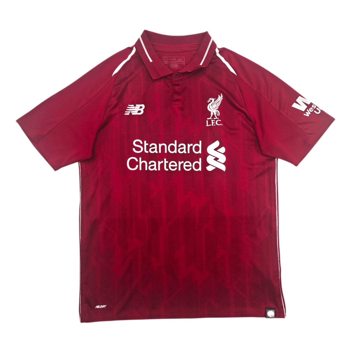 2018/19 Liverpool Home Football Shirt (M) New Balance 11 Salah - Football Finery - FF303988
