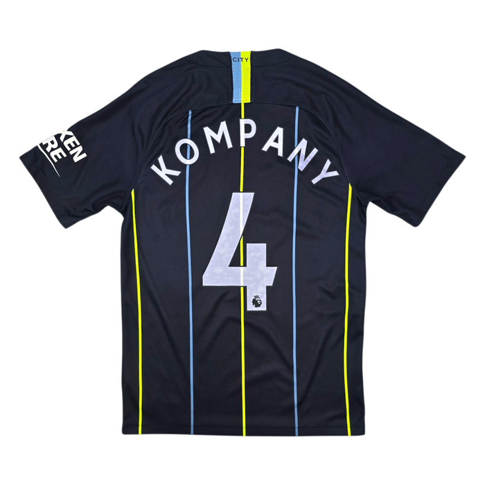 2018/19 Manchester City Away Football Shirt (S) Nike 4 Kompany - Football Finery - FF301314