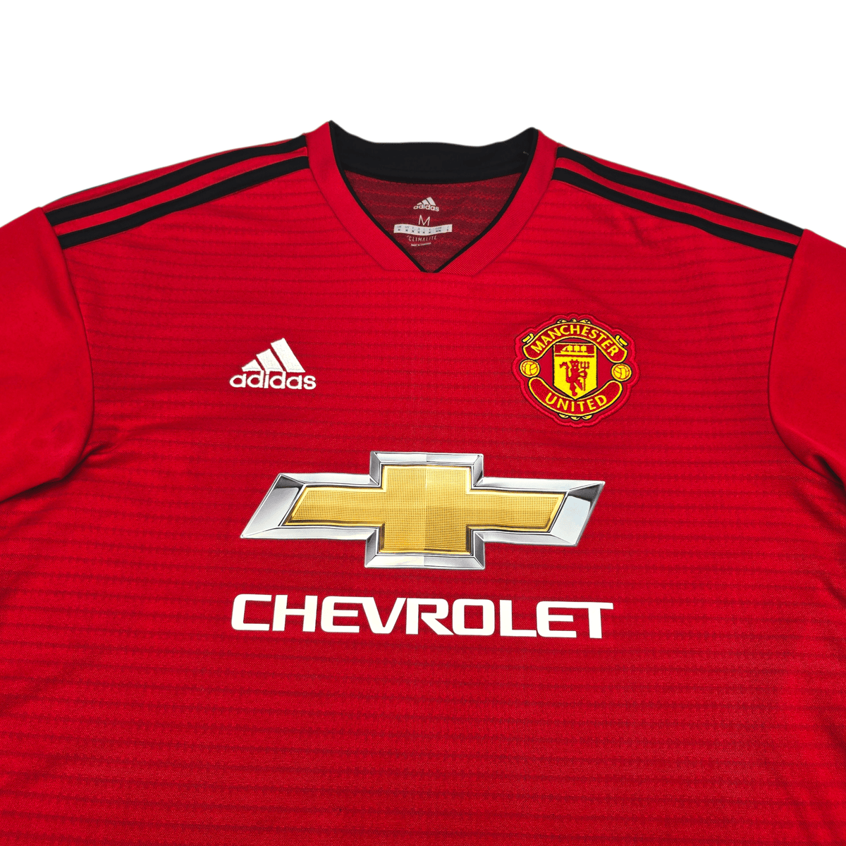 2018/19 Manchester United Home Football Shirt (M) Adidas 6 Pogba - Football Finery - FF302654