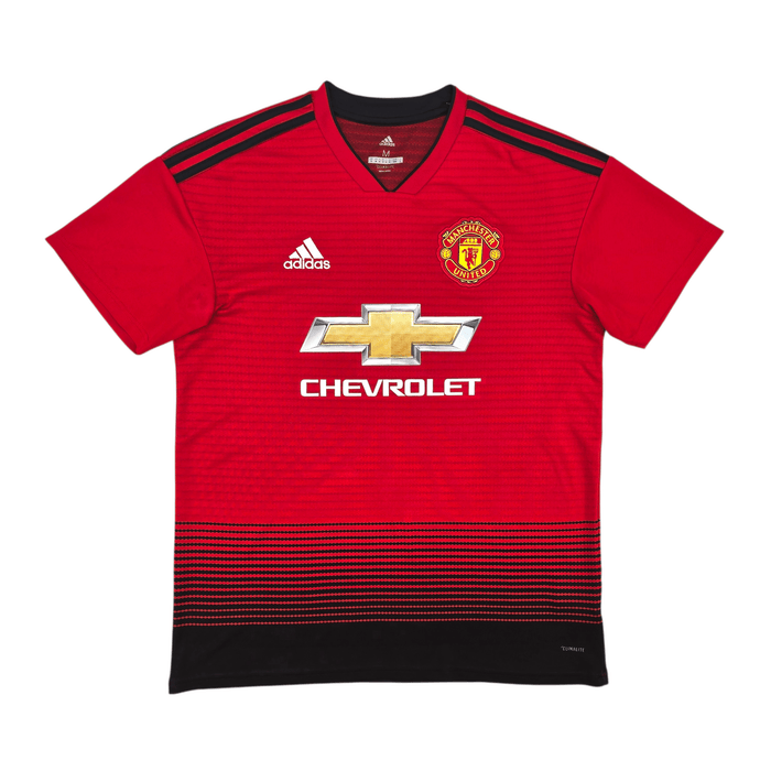 2018/19 Manchester United Home Football Shirt (M) Adidas 6 Pogba - Football Finery - FF302654