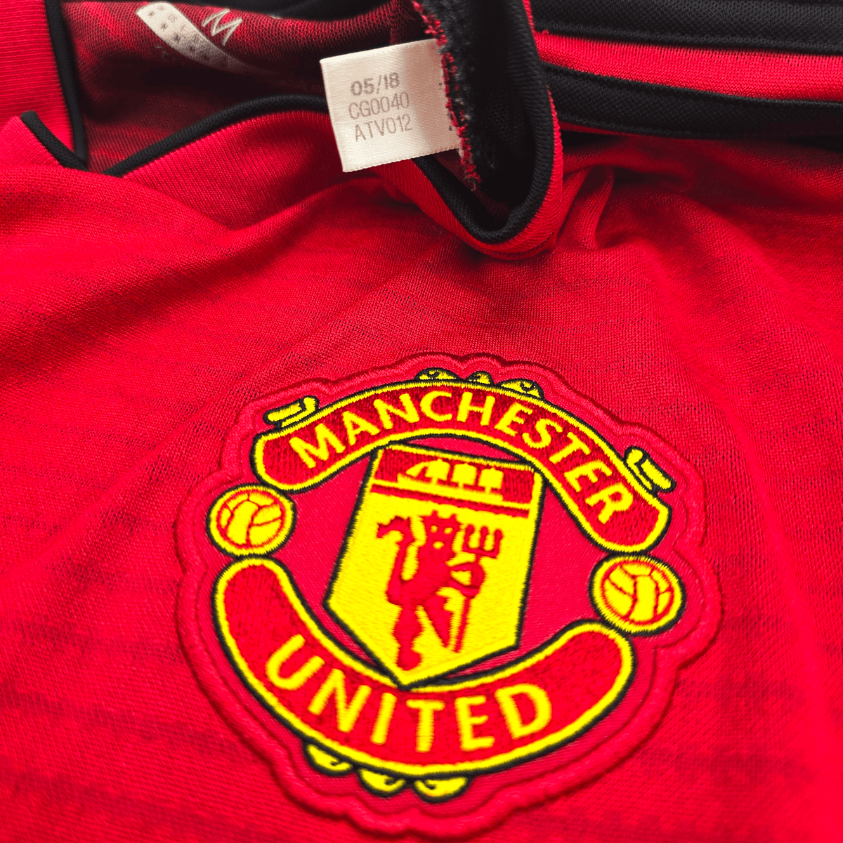 2018/19 Manchester United Home Football Shirt (M) Adidas 6 Pogba - Football Finery - FF302654