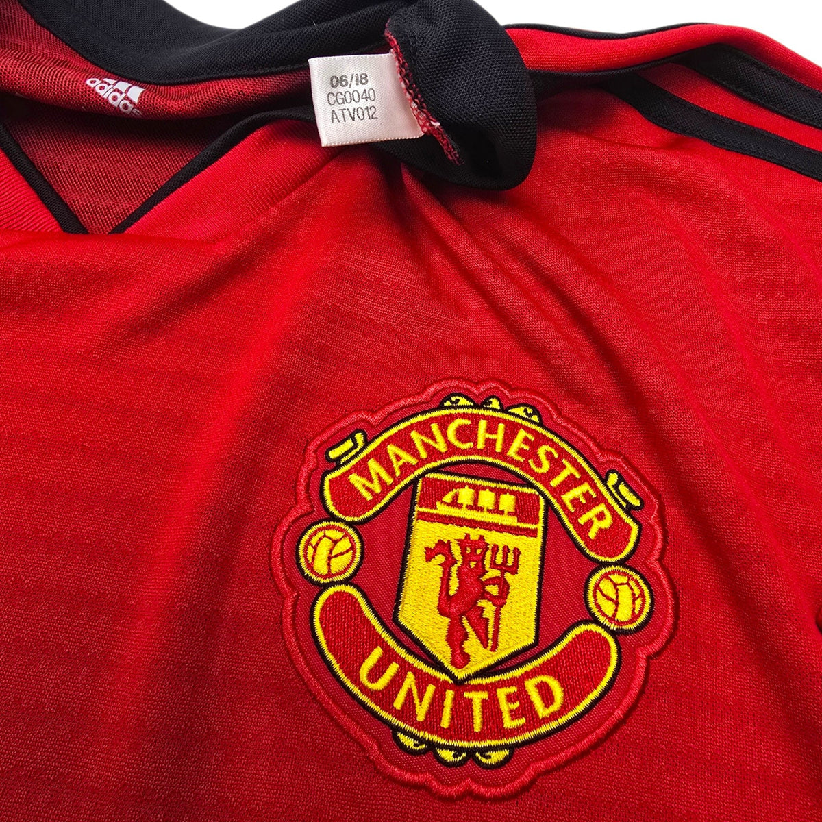 2018/19 Manchester United Home Football Shirt (XL) Adidas 6 Pogba - Football Finery - FF303971