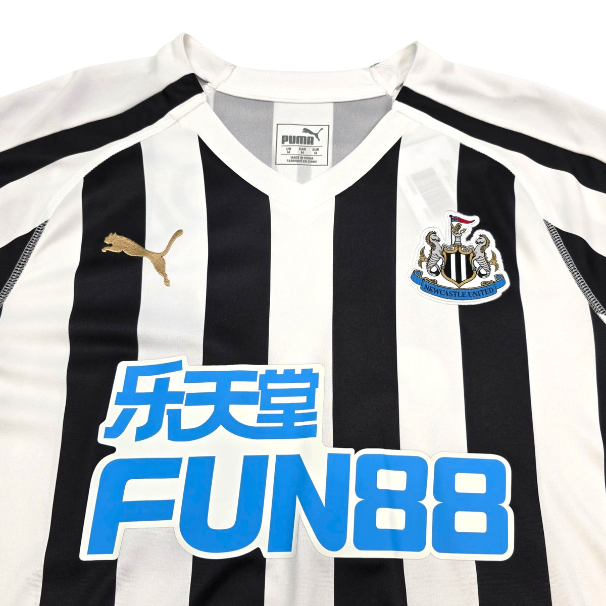 2018/19 Newcastle United Home Football Shirt (M) Puma 24 Almiron - Football Finery - FF303880
