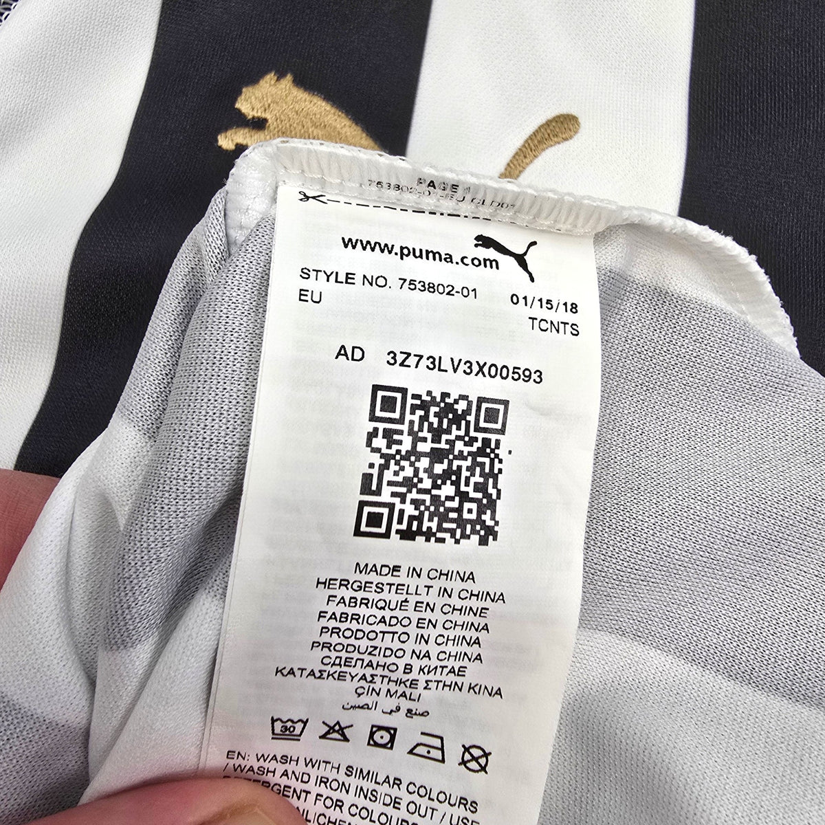 2018/19 Newcastle United Home Football Shirt (M) Puma 24 Almiron - Football Finery - FF303880