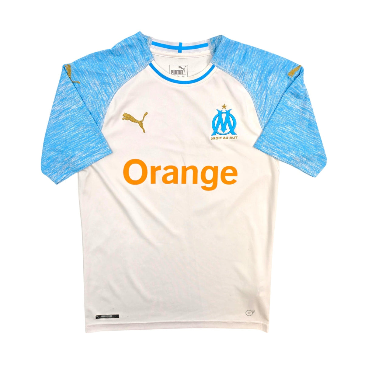 2018/19 Olympique Marseille Home Football Shirt (S) Puma 10 Payet - Football Finery - FF306084