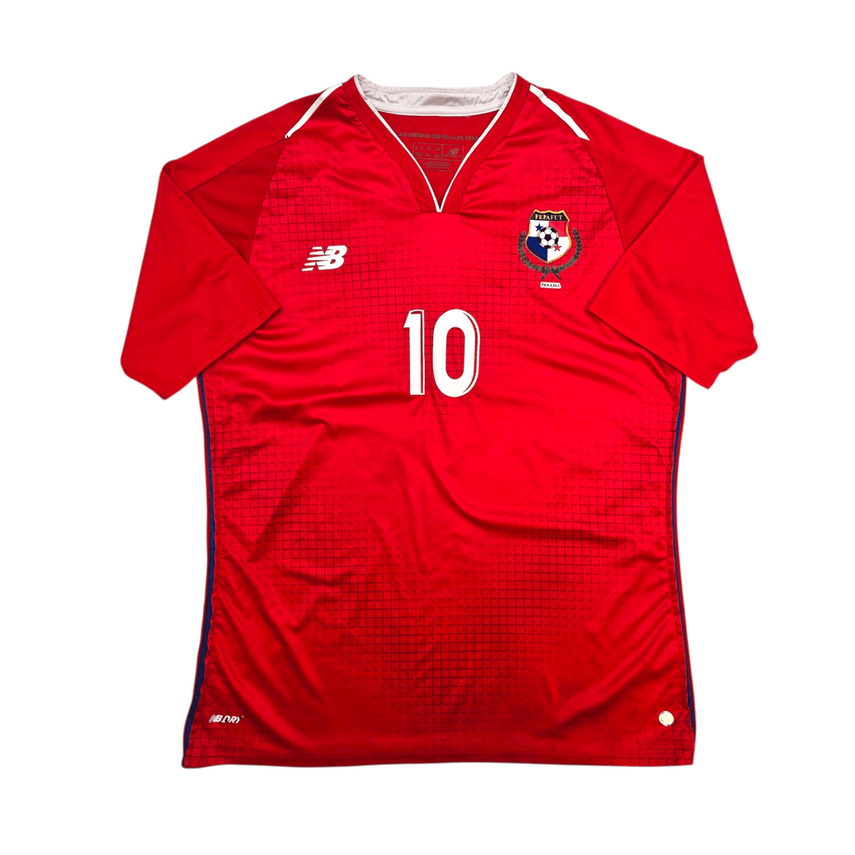 2018/19 Panama Home Football Shirt (XL) New Balance 10 I. Diaz - Football Finery - FF304219