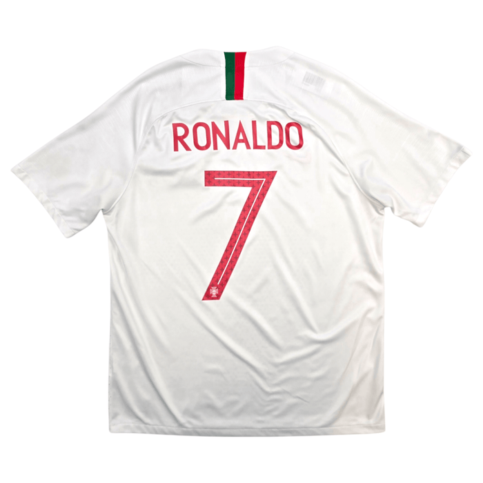 2018/19 Portugal Away Football Shirt (L) Nike 7 Ronaldo - Football Finery - FF302687