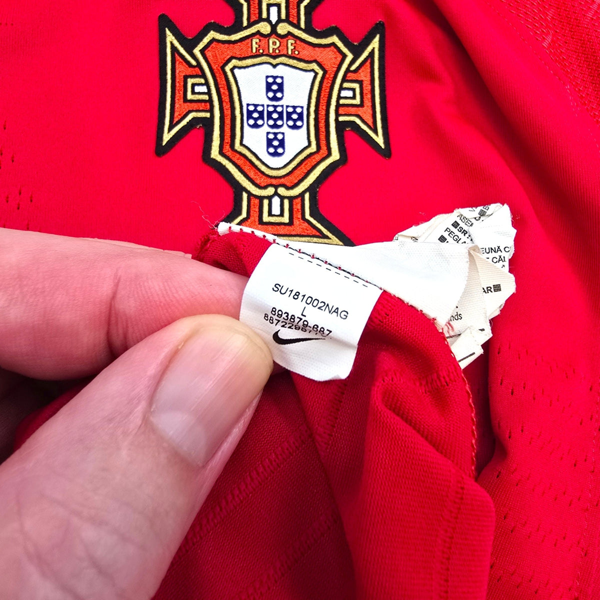 2018/19 Portugal Home Football Shirt (L) Nike (Player Version) - Football Finery - FF306729