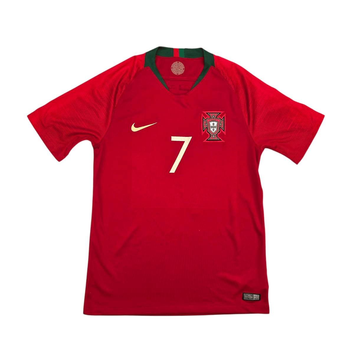 2018/19 Portugal Home Football Shirt (M) Nike 7 Ronaldo - Football Finery - FF302389
