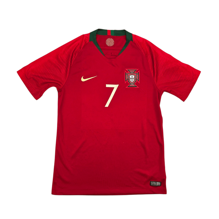 2018/19 Portugal Home Football Shirt (M) Nike 7 Ronaldo - Football Finery - FF302389