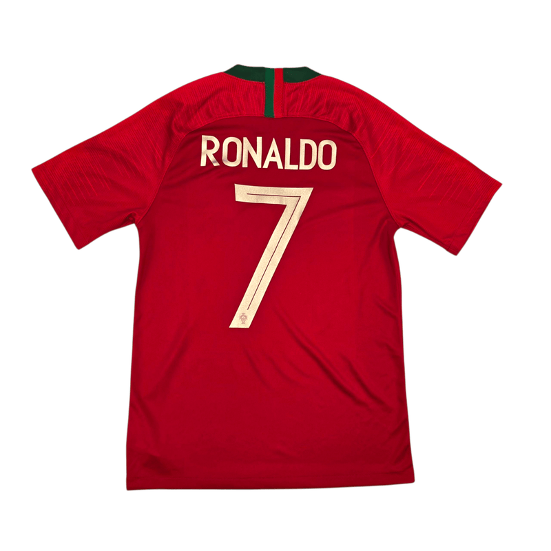 2018/19 Portugal Home Football Shirt (M) Nike 7 Ronaldo - Football Finery - FF302389