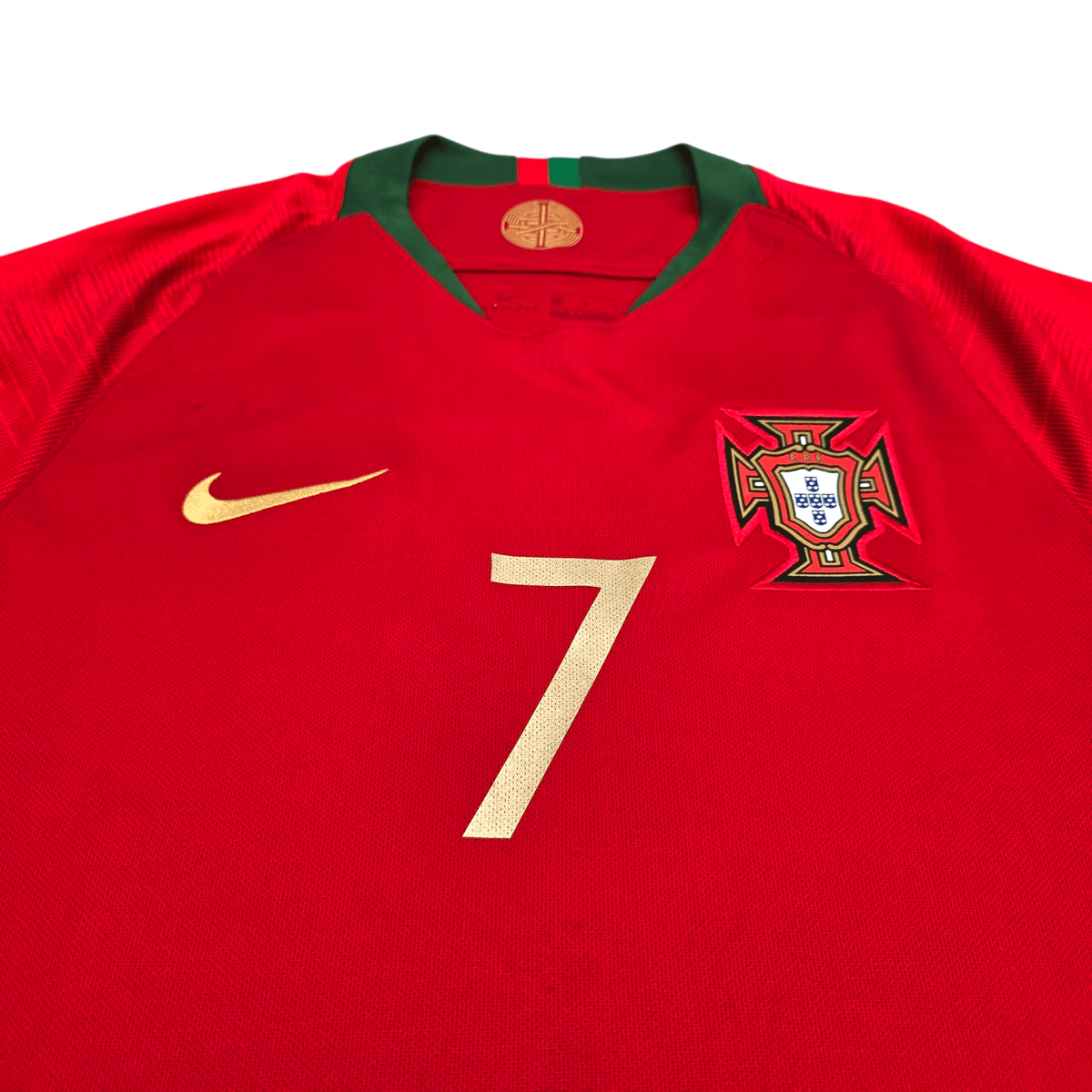 2018/19 Portugal Home Football Shirt (M) Nike 7 Ronaldo - Football Finery - FF302389