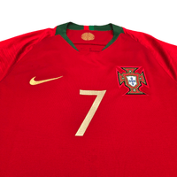 2018/19 Portugal Home Football Shirt (M) Nike 7 Ronaldo - Football Finery - FF302389