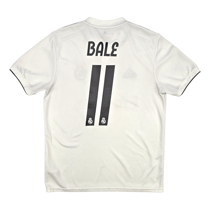 2018/19 Real Madrid Home Football Shirt (M) Adidas 11 Bale - Football Finery - FF301253