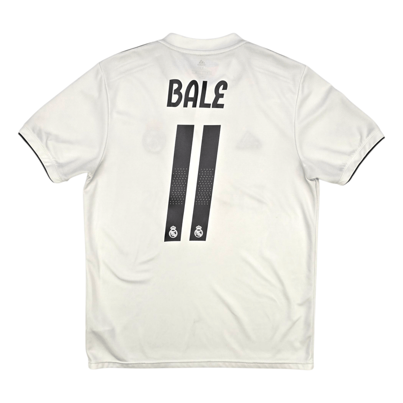 2018/19 Real Madrid Home Football Shirt (M) Adidas 11 Bale - Football Finery - FF301253