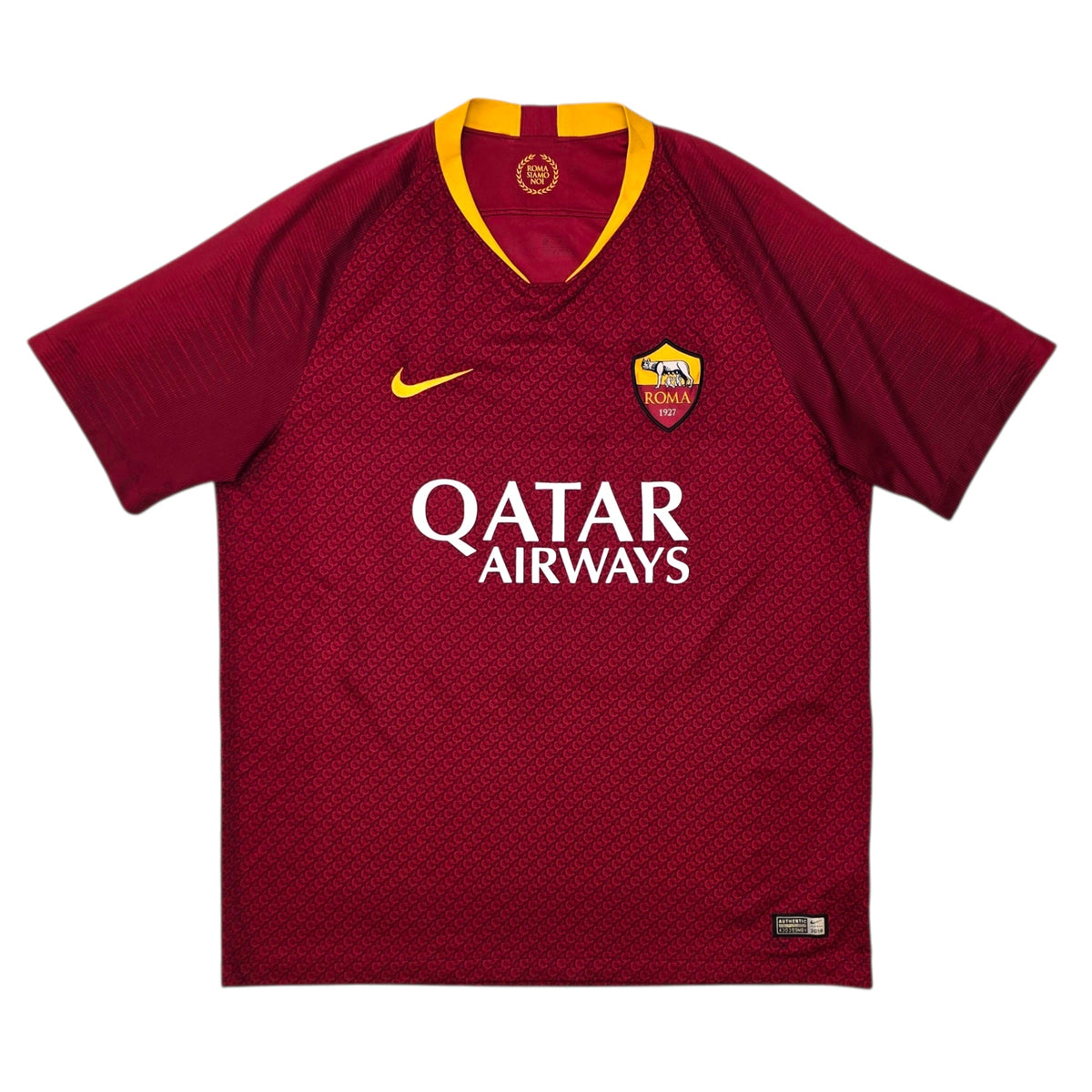 2018/19 Roma Home Football Shirt (L) Nike 16 De Rossi - Football Finery - FF304613
