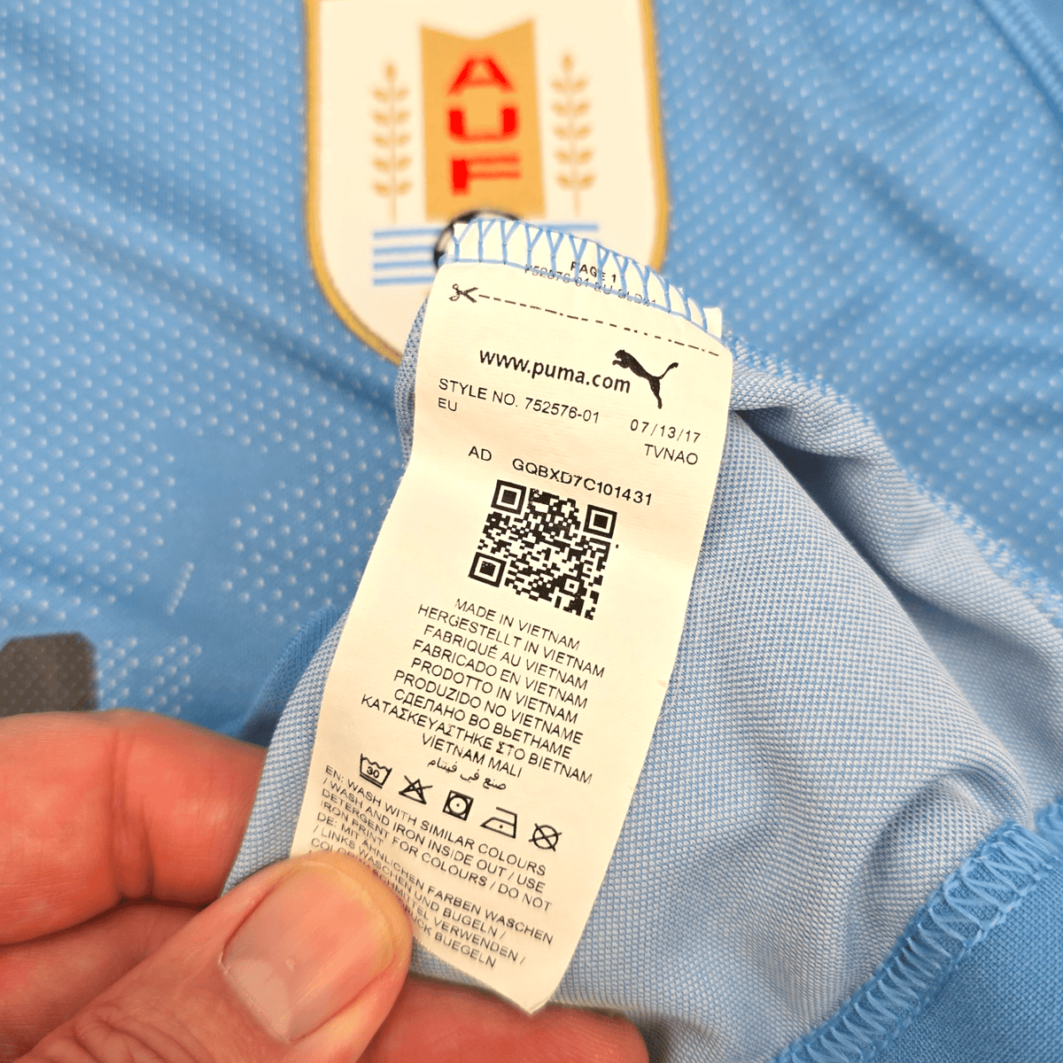 2018/19 Uruguay Home Football Shirt (XL) Puma 21 Cavani - Football Finery - FF302023