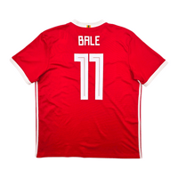 2018/19 Wales Home Football Shirt (XL) Adidas 11 Bale - Football Finery - FF303395
