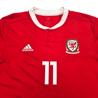 2018/19 Wales Home Football Shirt (XL) Adidas 11 Bale - Football Finery - FF303395