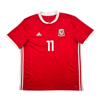 2018/19 Wales Home Football Shirt (XL) Adidas 11 Bale - Football Finery - FF303395