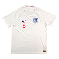 2018/20 England Home Football Shirt (2XL) Nike 8 Henderson - Football Finery - FF304566