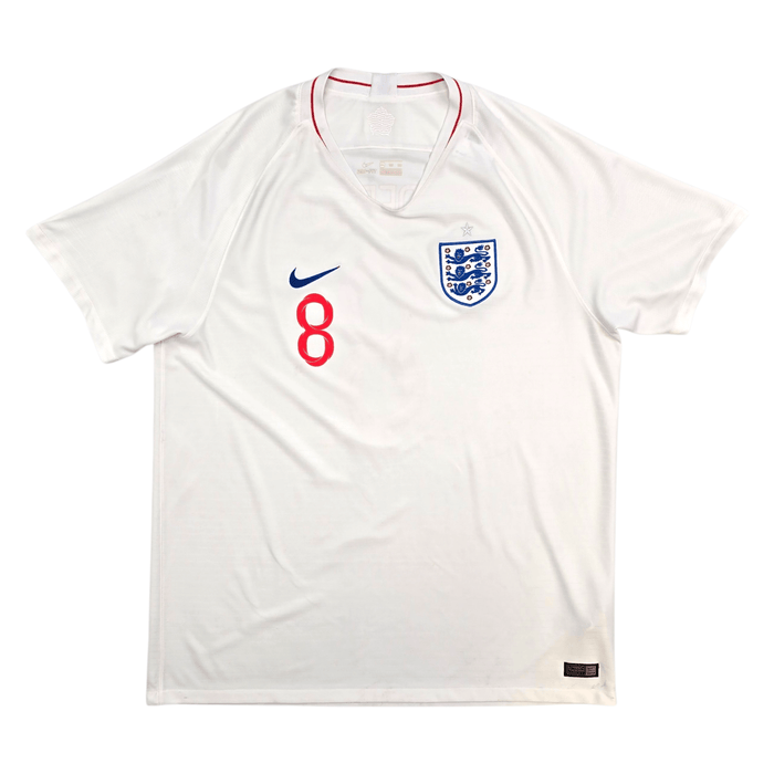 2018/20 England Home Football Shirt (2XL) Nike 8 Henderson - Football Finery - FF304566