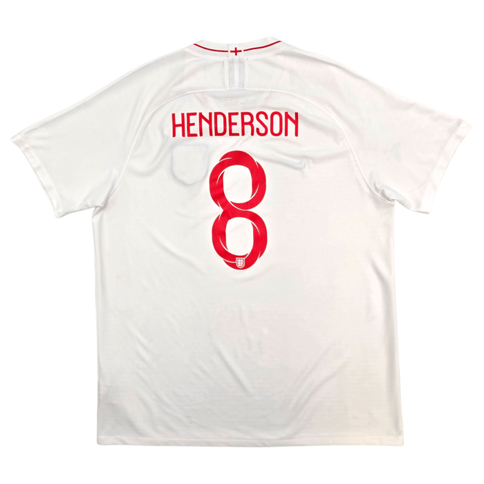 2018/20 England Home Football Shirt (2XL) Nike 8 Henderson - Football Finery - FF304566